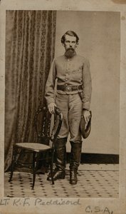 Kellion F. Peddicord, Tenente, Compagnie B, 2° Cavalleria del Kentucky (Confederati)